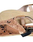 American Darling Hand Tooled Genuine Western Leather Sliper