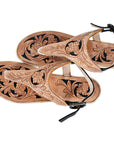 American Darling Hand Tooled Genuine Western Leather Sliper