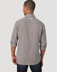 Mens Wrangler Performance Button Up- Red Check