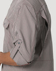 Mens Wrangler Performance Button Up- Red Check