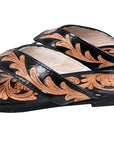 American Darling Hand Tooled Genuine Western Leather Sliper