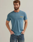 Wrangler Back Graphic T-Shirt -Provincial Blue