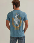 Wrangler Back Graphic T-Shirt -Provincial Blue