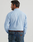 George Strait™ Long Sleeve Button Down-Marine Squares