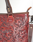 American Darling Tote Hand Tooled Genuine Leather Women Bag Western Handbag Purse