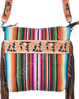 American Darling Large Crossbody Hand Tooled Saddle Blanket Genuine Leather Women Bag Western Handbag Purse