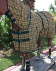 Hilason Horse Fly Sheet Fleece Boot Uv Protect Mesh Bug Mosquito