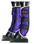 Hilason Western Horse Fly Boots W/ Fleece Uv Protection Insects Purple