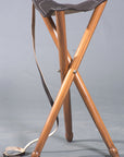 HILASON Hunting Tri Leg Portable Stool For Hiking Gardening And Beach