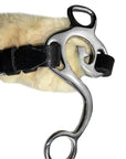 Hilason Western Horse Hackamore Bit In Stainless Steel With Leather Cover