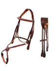 ExionPro Monocrown Crown Piece Adjustable Designer Figure 8 Bridle with Reins