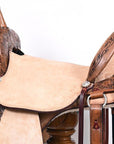 Flex Tree Western Horse Saddle In American Leather Barrel Trail By Hilason