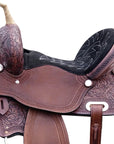 Hilason Western Horse Barrel Racing Trail Pleasure American Leather Saddle