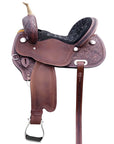 Hilason Western Horse Barrel Racing Trail Pleasure American Leather Saddle