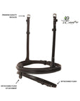Replacement Noseband of ExionPro Detachable Flash New Thin Raised Bridle & Reins