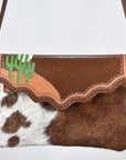 American Darling ADBGS170BRW envelope Hair-On Genuine Leather Women Bag Western Handbag Purse