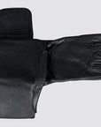 Hilason Bull Riding Gloves Pro Rodeo Genuine Leather Black Right Hand