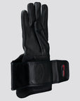 Hilason Bull Riding Gloves Pro Rodeo Genuine Leather Black Right Hand