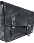 Motorcycle Bike Right Side Saddle Bag Leather Rigid Flap Solo Western