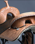 Hilason Western Horse Treeless Trail Barrel Racing American Leather Saddle