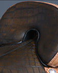 Hilason Western Horse Treeless Trail Barrel Racing American Leather Saddle
