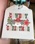 Cowboy Christmas Tee or Crewneck