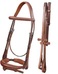 ExionPro Dressage Bridle: Mono Crown, Raised Browband, Anatomical Noseband, Detachable Flash & Web Reins