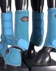 HILASON L M S Horse Front Rear Hind Leg Sport Boots & Bell Boots 6 Pack