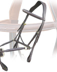 ExionPro Padded Ear Free Monocrown Crown Piece Figure 8 Bridle & Reins