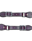 Hilason Western Cowboy Cowgirl Heavy Duty Genuine Leather Slobber Straps Black