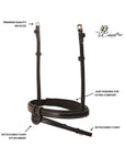 Replacement Noseband of ExionPro Fully Padded Snaffle Bridle with U Shaped Detachable Flash