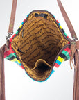 American Darling Saddle Blanket Genuine Leather Women Bag Western Handbag Purse