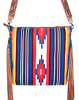 American Darling ADBG400 Signature Crossbody Hand Tooled Saddle Blanket Genuine Leather Women Bag Western Handbag Purse