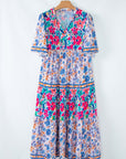 Siena Mixed Floral Short Sleeve Dress