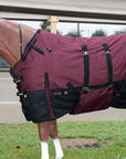 Hilason 1200D Ripstop Waterproof Turnout Winter Horse Blanket Wine