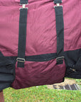 Hilason 1200D Ripstop Waterproof Turnout Winter Horse Blanket Wine