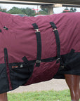 Hilason 1200D Ripstop Waterproof Turnout Winter Horse Blanket Wine