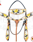Western Horse Headstall Breast Collar Set American Leather Hilason