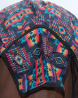 Hilason 600D Winter Waterproof Horse Turnout Blanket Belly Wrap Black Aztec