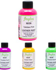 Angelus Neon Acrylic Leather Paint 4 Oz.
