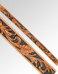 American Darling ADBT102-48 Hand Tooled Genuine Leather Crossbody Handle Strap For Bags