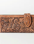 American Darling ADBG454 Wallet Hand Tooled Genuine Leather Women Bag Western Handbag Purse