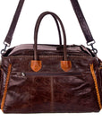 American Darling ADBG455 Duffel Hair-On Genuine Leather Women Bag Western Handbag Purse