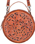 American Darling Hand Tooled Genuine Leather Women Bag Western Handbag Purse