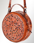 American Darling Hand Tooled Genuine Leather Women Bag Western Handbag Purse