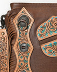 American Darling ADBG469 Chaps Bag Hand Tooled Genuine Leather Women Bag Western Handbag Purse