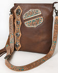 American Darling ADBG469 Chaps Bag Hand Tooled Genuine Leather Women Bag Western Handbag Purse