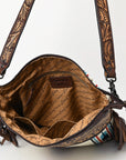 American Darling ADBGZ104 Signature Crossbody Hand Tooled Saddle Blanket Genuine Leather Women Bag Western Handbag Purse