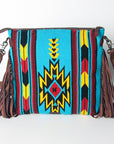American Darling ADBGZ107R Signature Crossbody Hand Tooled Saddle Blanket Genuine Leather Women Bag Western Handbag Purse