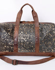 American Darling ADBGS174BRAHACGO Duffel Hair On Genuine Leather Women Bag Western Handbag Purse